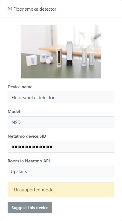 Netatmo Integration - Discovery - Non-Compatible