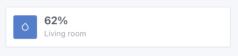 The room humidity widget