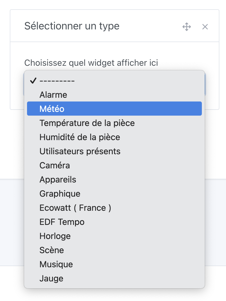 Ajouter la box météo à Gladys