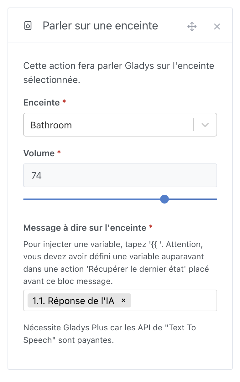 Injecter la réponse de l'IA dans les scènes